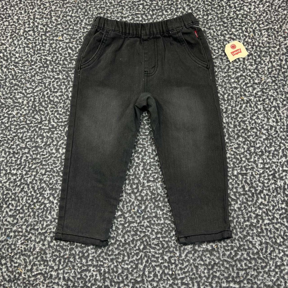 Levi's Jeans Boys 20x13 Black Denim Pockets Faded‎ Outdoor New